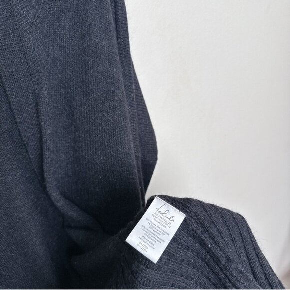 Aritzia Womens Xsmall Talula Cashmere Open Front Black Cardigan - Picture 12 of 15